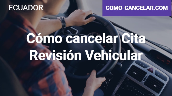 Cómo cancelar Cita Revisión Vehicular